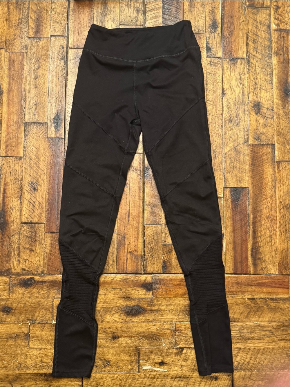 SO Kids Black Seam-Panel Leggings